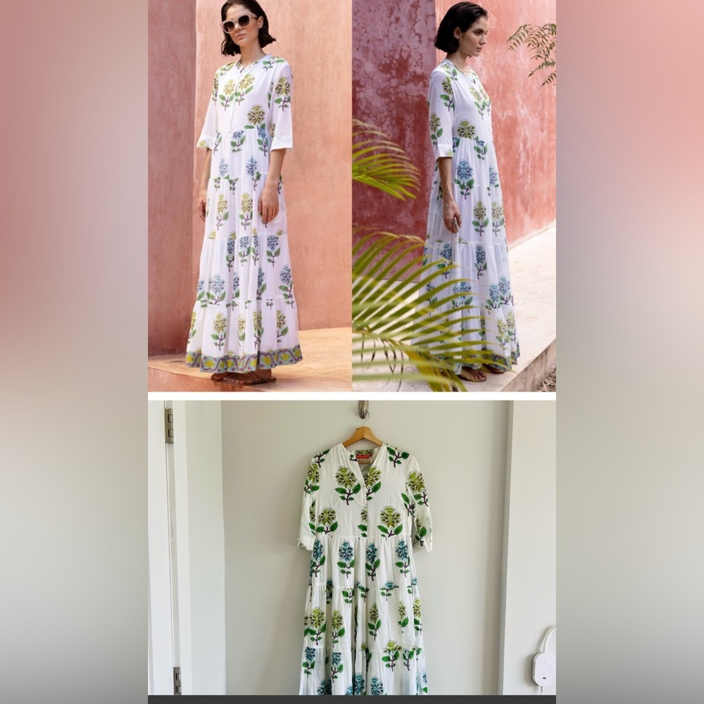 Maxi dress 1/4 sleeve - Picture 1 of 2